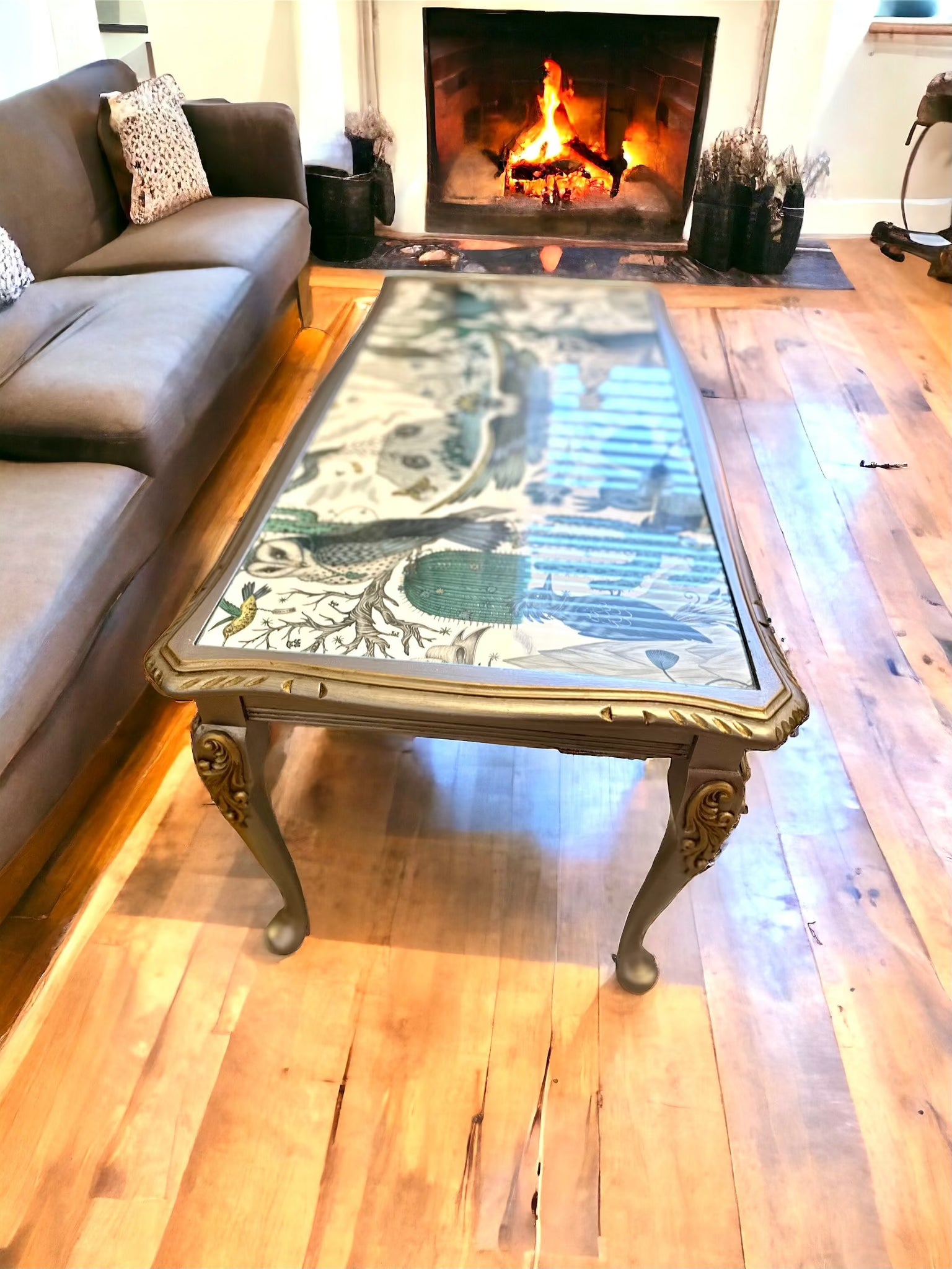 antique-wood-coffee-table At Willow and Wine USA!