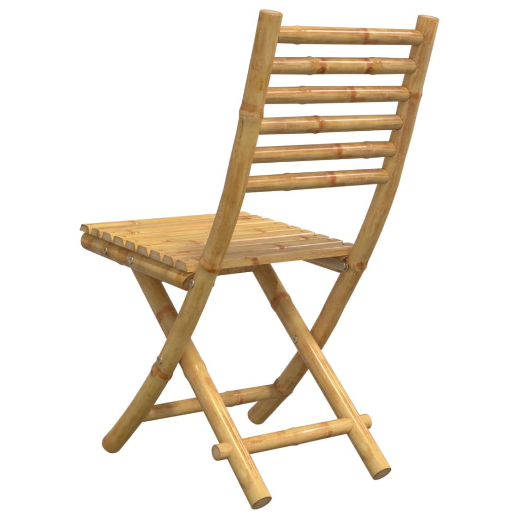 Folding Patio Chairs 6 pcs 16.9"x21.3"x34.6" Bamboo