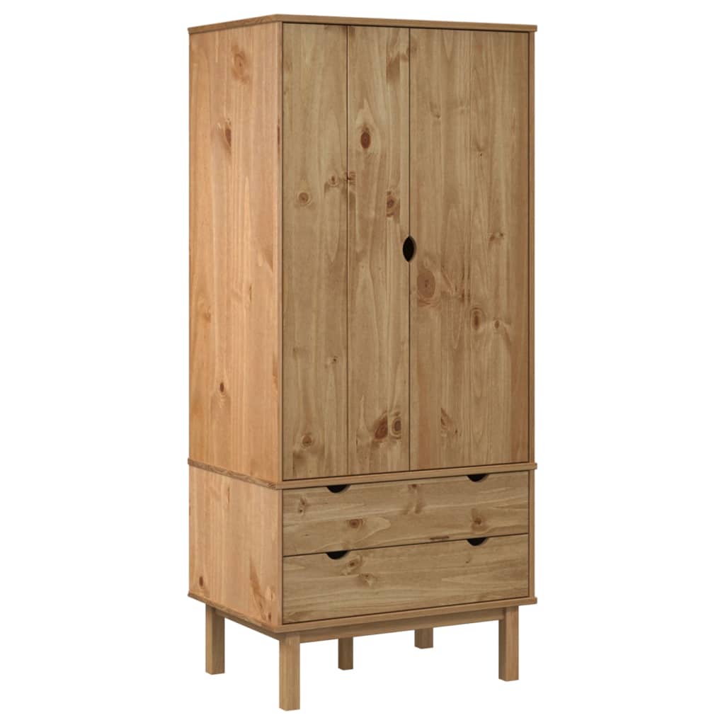 Wardrobe OTTA 30.1"x20.9"x67.7" Solid Wood Pine