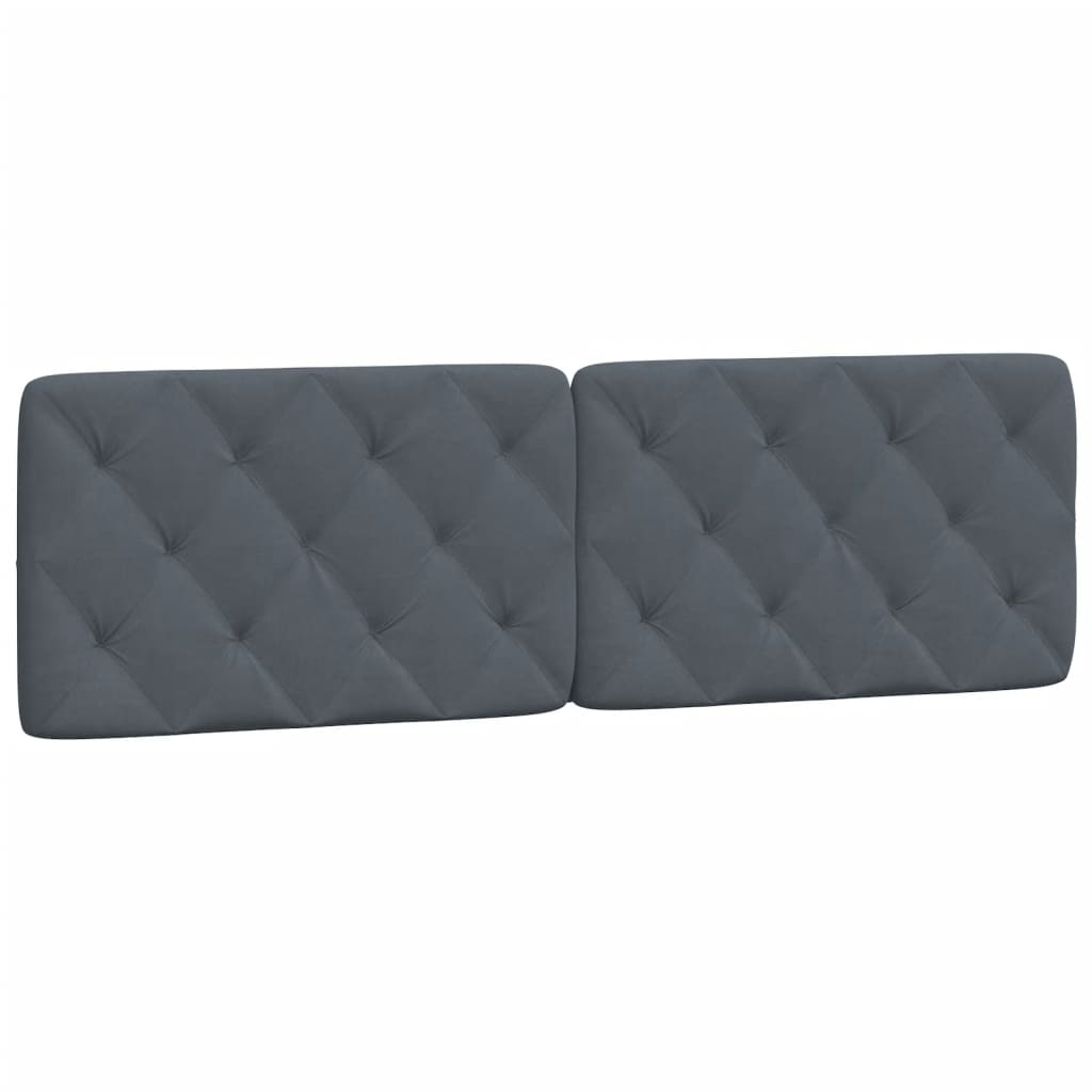 Headboard Cushion Dark Gray 60.2" Velvet