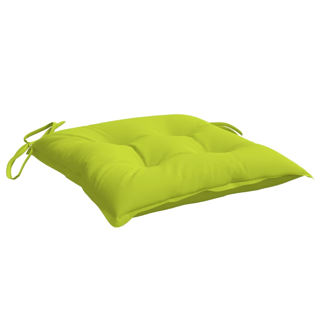 Pallet Cushions 2 pcs Bright Green 19.7"x19.7"x2.8" Oxford Fabric