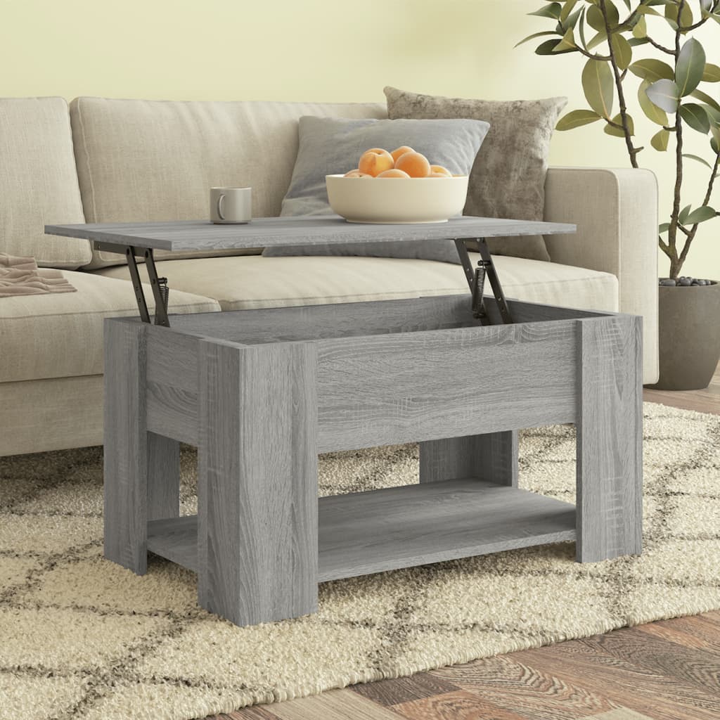 Coffee Table Smoked Oak 31.1"x19.3"x16.1" Engineered Wood