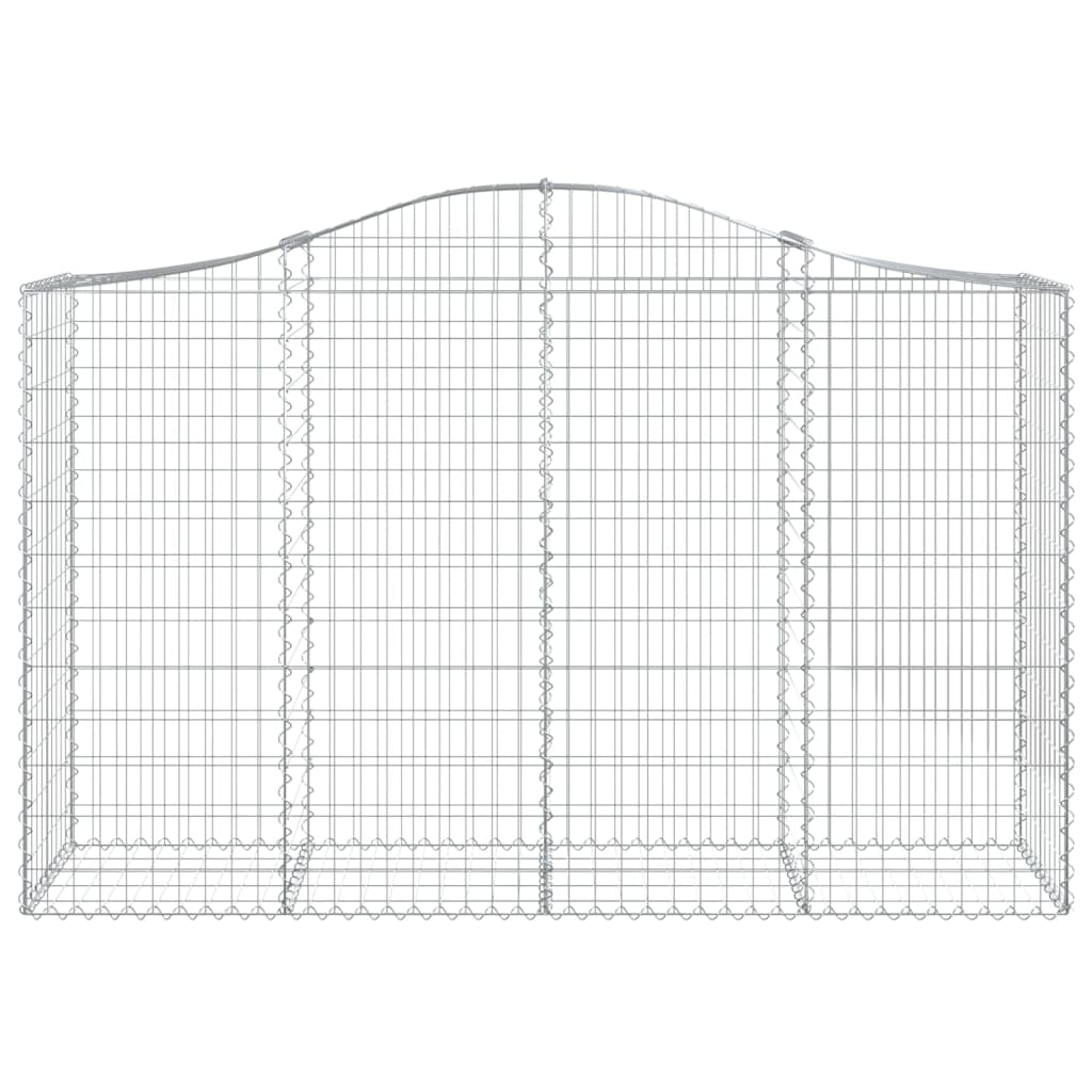 Arched Gabion Basket 78.7"x19.7"x47.2"/55.1" Galvanized Iron