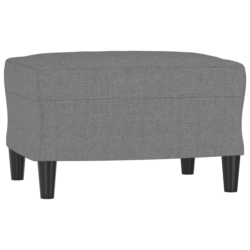 Sofa Chair with Footstool Dark Gray 23.6" Fabric