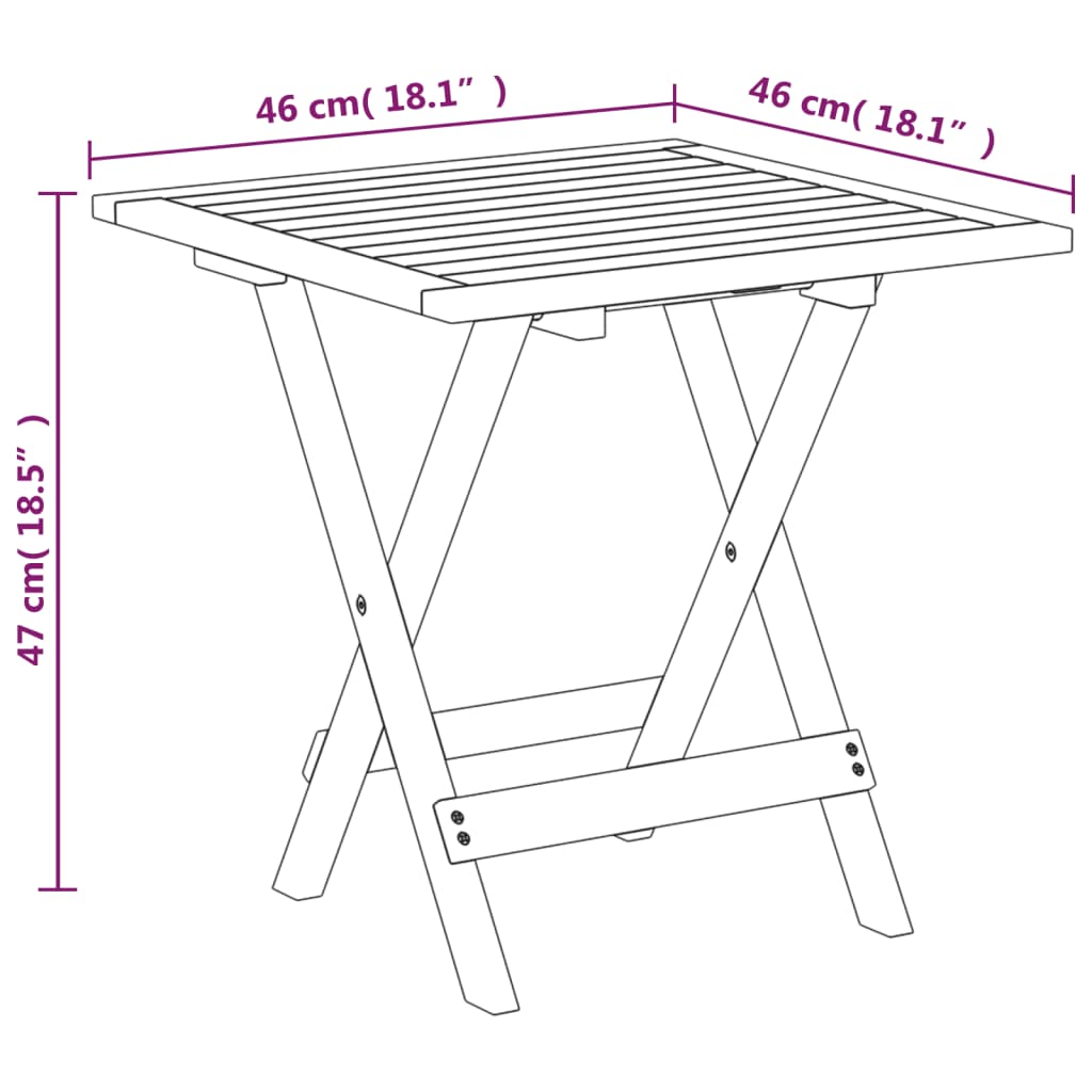 Patio Deck Chair with Footrest and Table Solid Wood Acacia