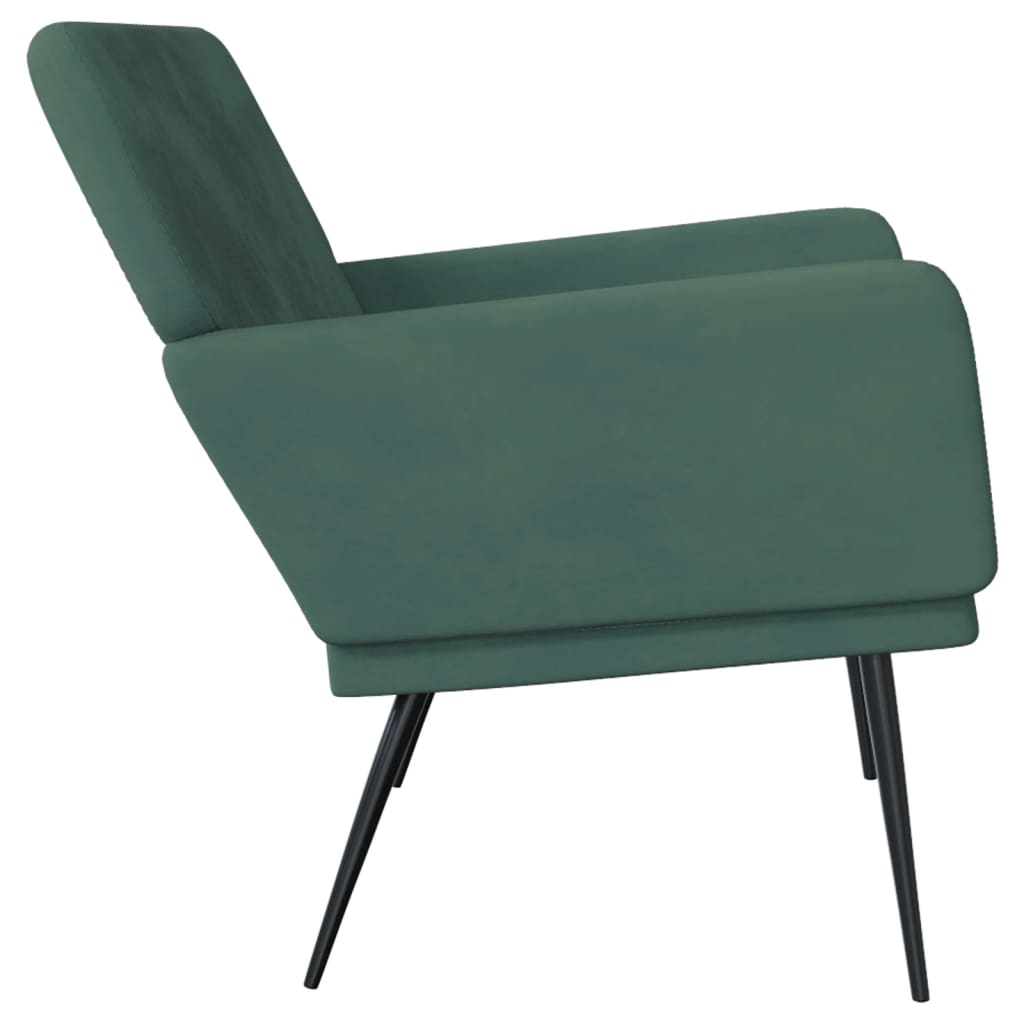 Bench Dark Green 42.5"x31.1"x31.1" Velvet