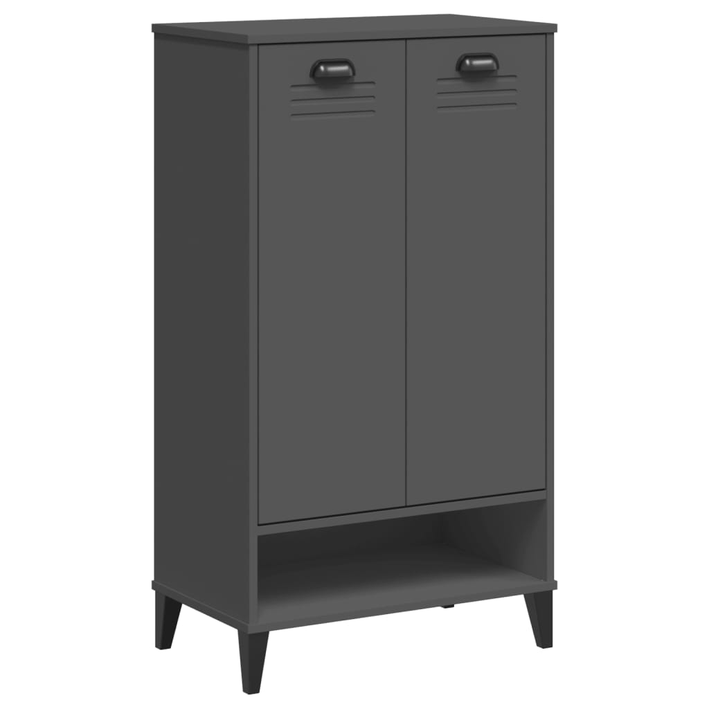 Shoe Cabinet VIKEN Anthracite Gray Engineered Wood