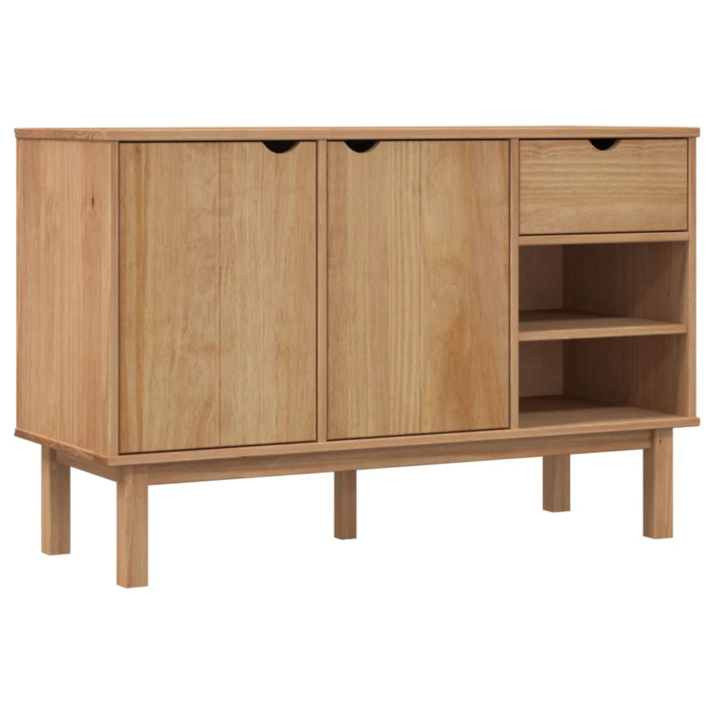 Sideboard OTTA 44.9"x16.9"x28.9" Solid Wood Pine