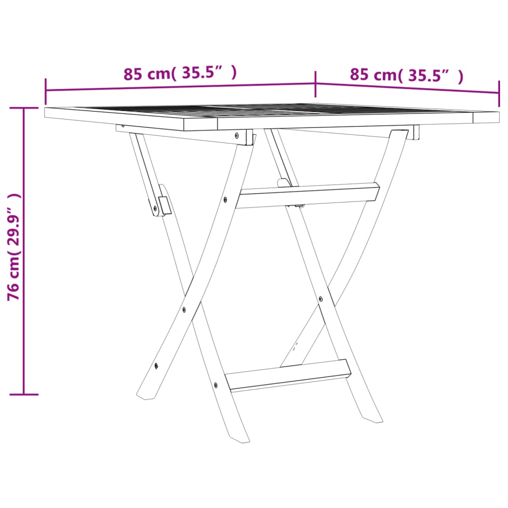 5 Piece Patio Dining Set Solid Wood Teak