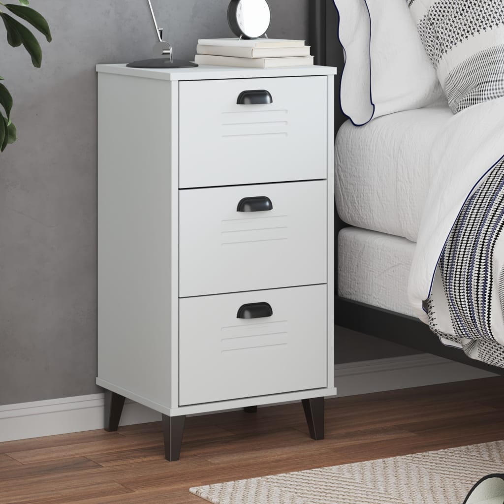 Bedside Cabinet VIKEN Anthracite Gray Engineered Wood