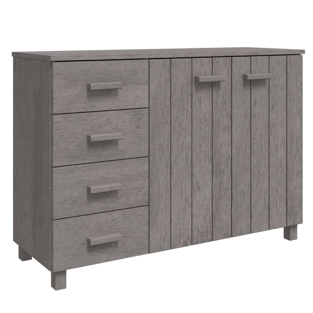 Sideboard HAMAR Light Gray 44.5"x15.7"x31.5" Solid Wood Pine