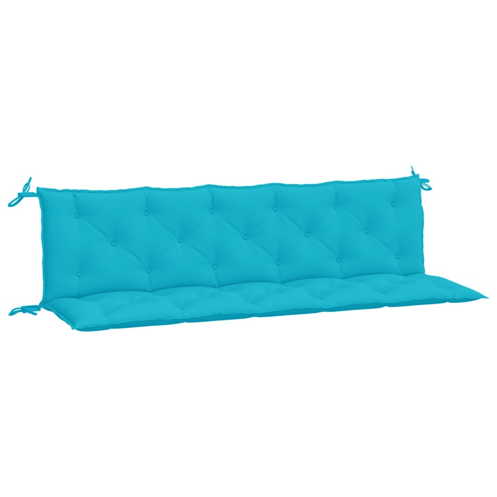 Garden Bench Cushions 2 pcs Turquoise Oxford Fabric