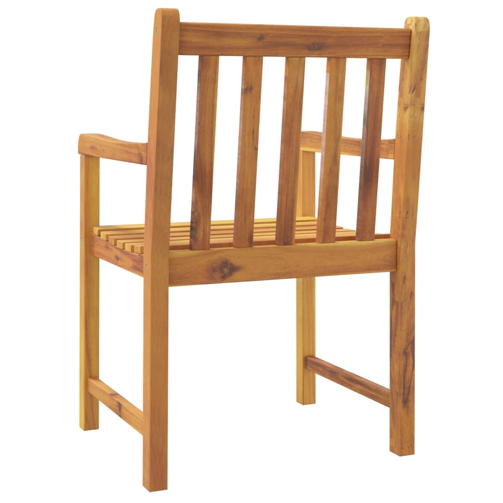 Patio Chairs 8 pcs 22"x21.9"x35.4" Solid Wood Acacia