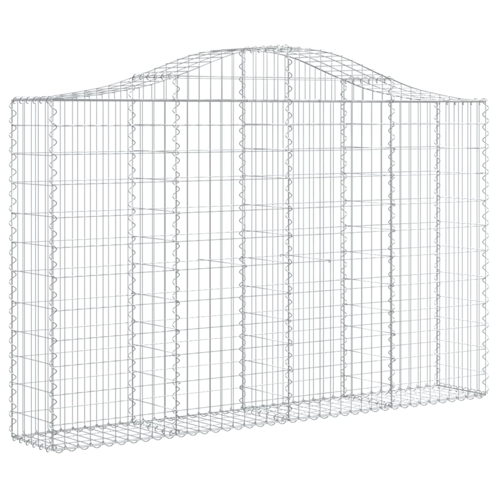 Arched Gabion Baskets 13 pcs 78.7"x11.8"x47.2"/55.1" Galvanized Iron