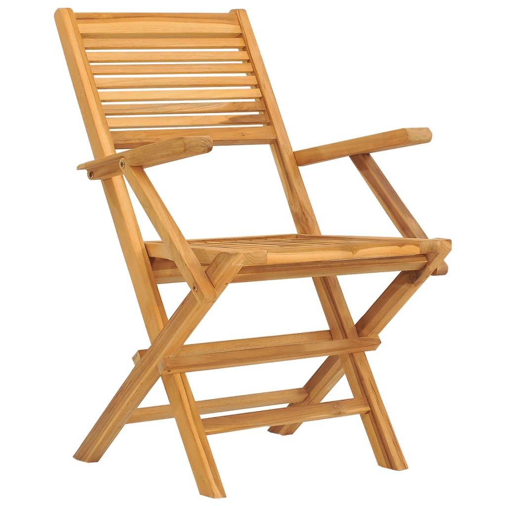 Folding Patio Chairs 6 pcs 21.7"x24.4"x35.4" Solid Wood Teak