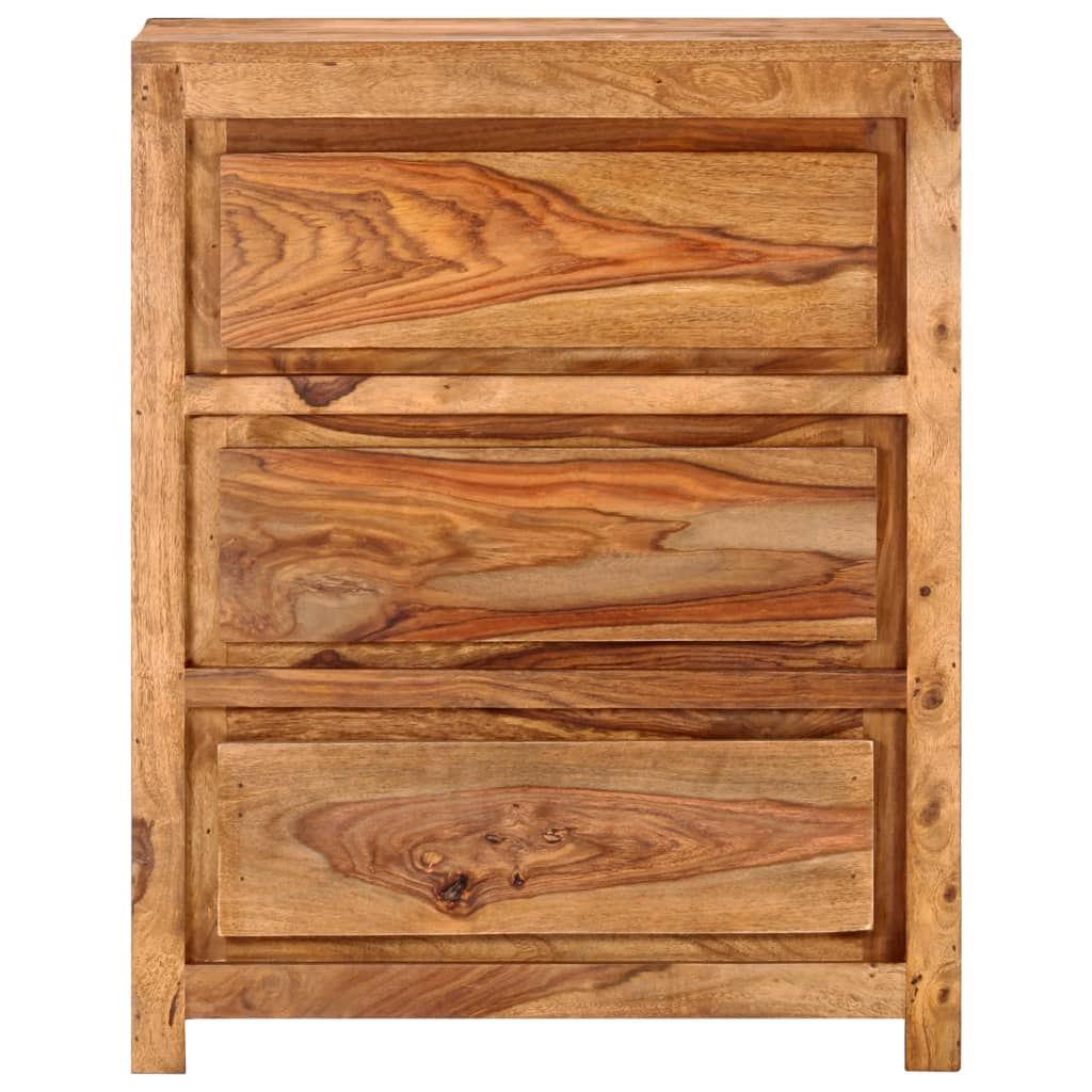 Drawer Cabinet 23.6"x13"x29.5" Solid Wood Acacia