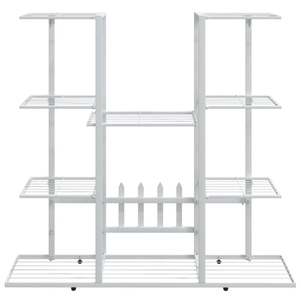 Flower Stand 37.2"x9.8"x35" White Iron