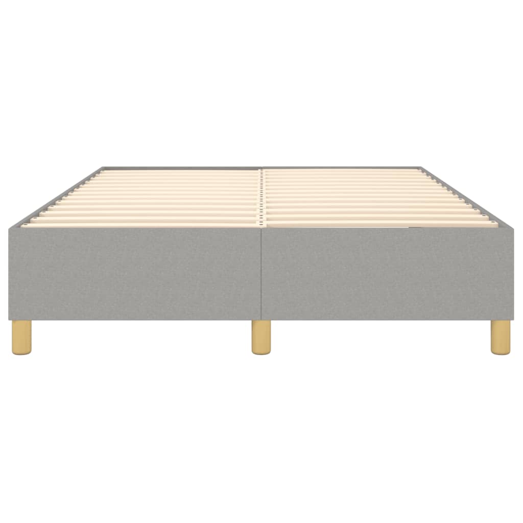 Bed Frame without Mattress Light Gray Queen Fabric (US Only)