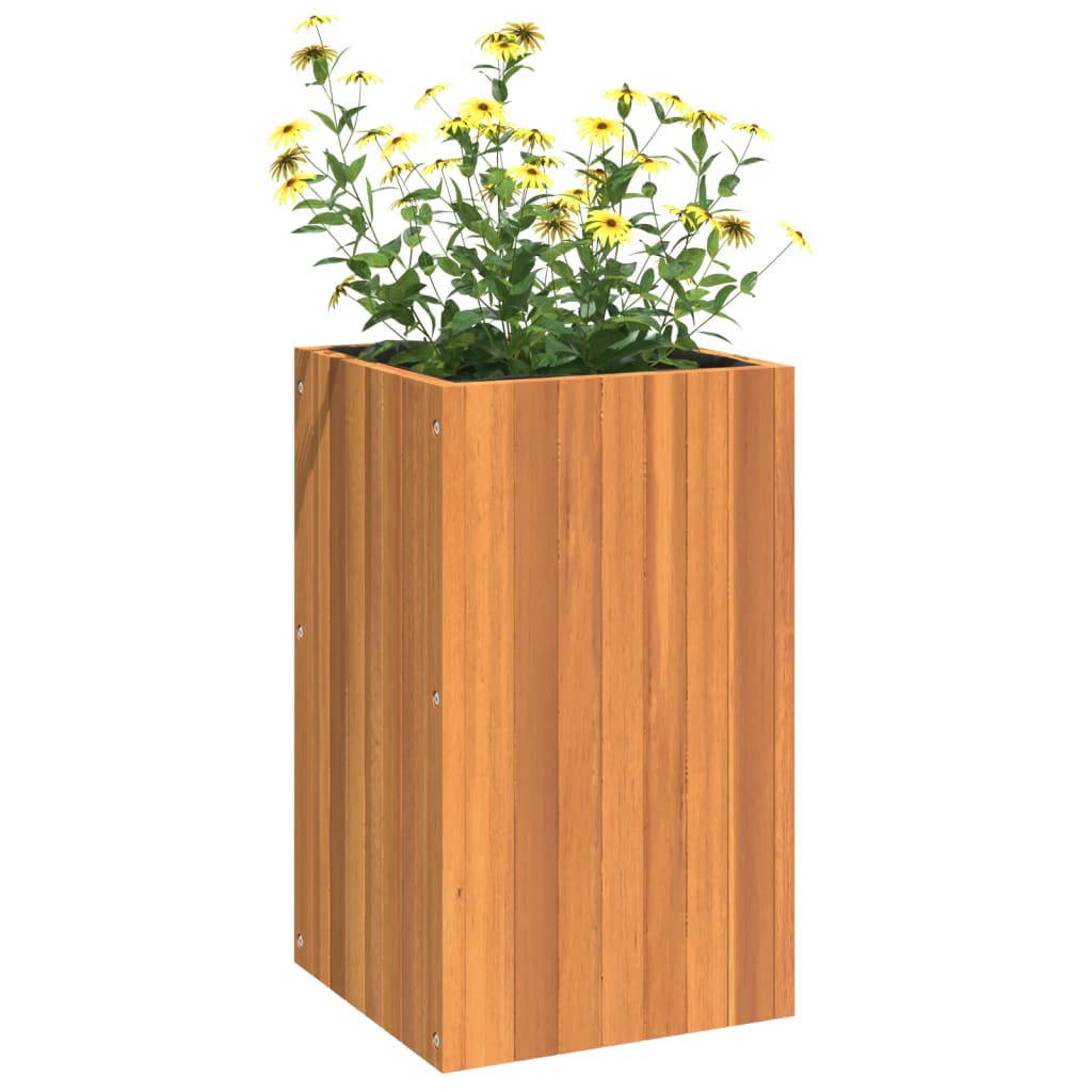 Garden Planter 13.8"x13.8"x23.6" Solid Wood Acacia