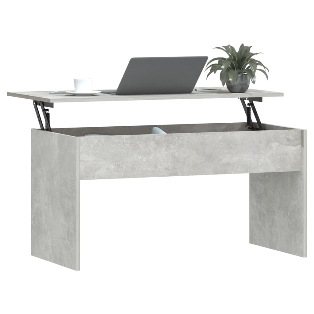 Coffee Table Concrete Gray 40.2"x19.9"x20.7" Engineered Wood