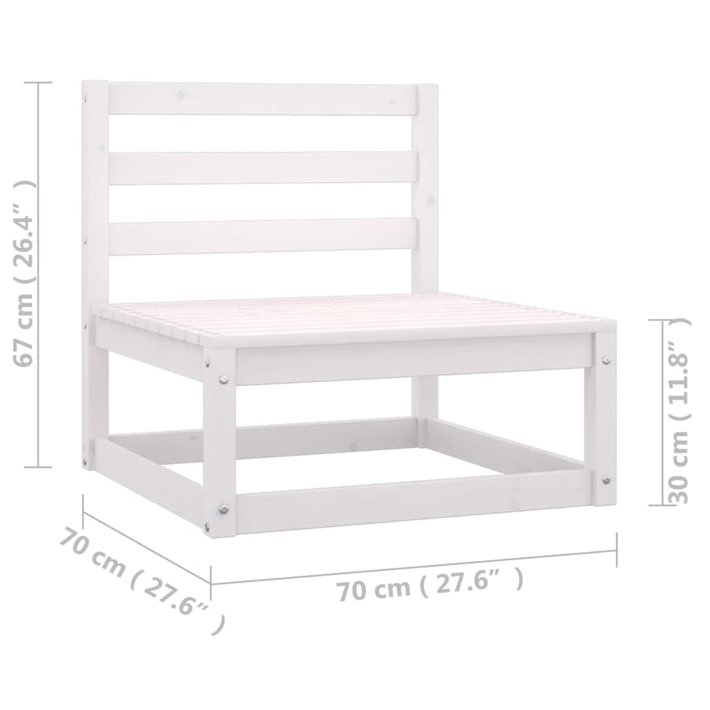 4-Seater Patio Sofa with Cushions Solid Wood Pine