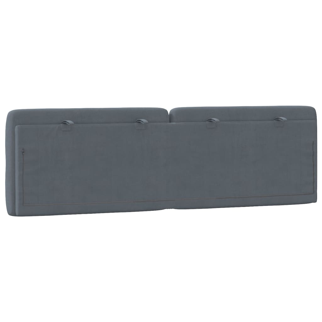 Headboard Cushion Dark Gray 60.2" Velvet