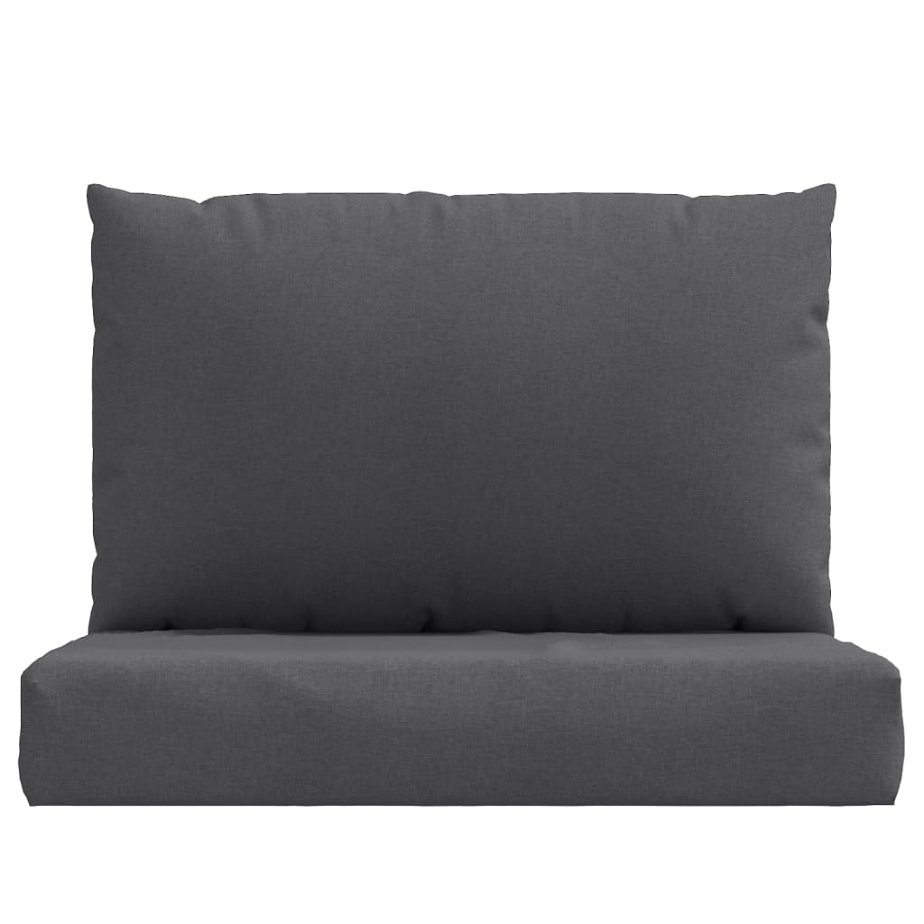 Pallet Cushions 2 pcs Melange Anthracite Fabric