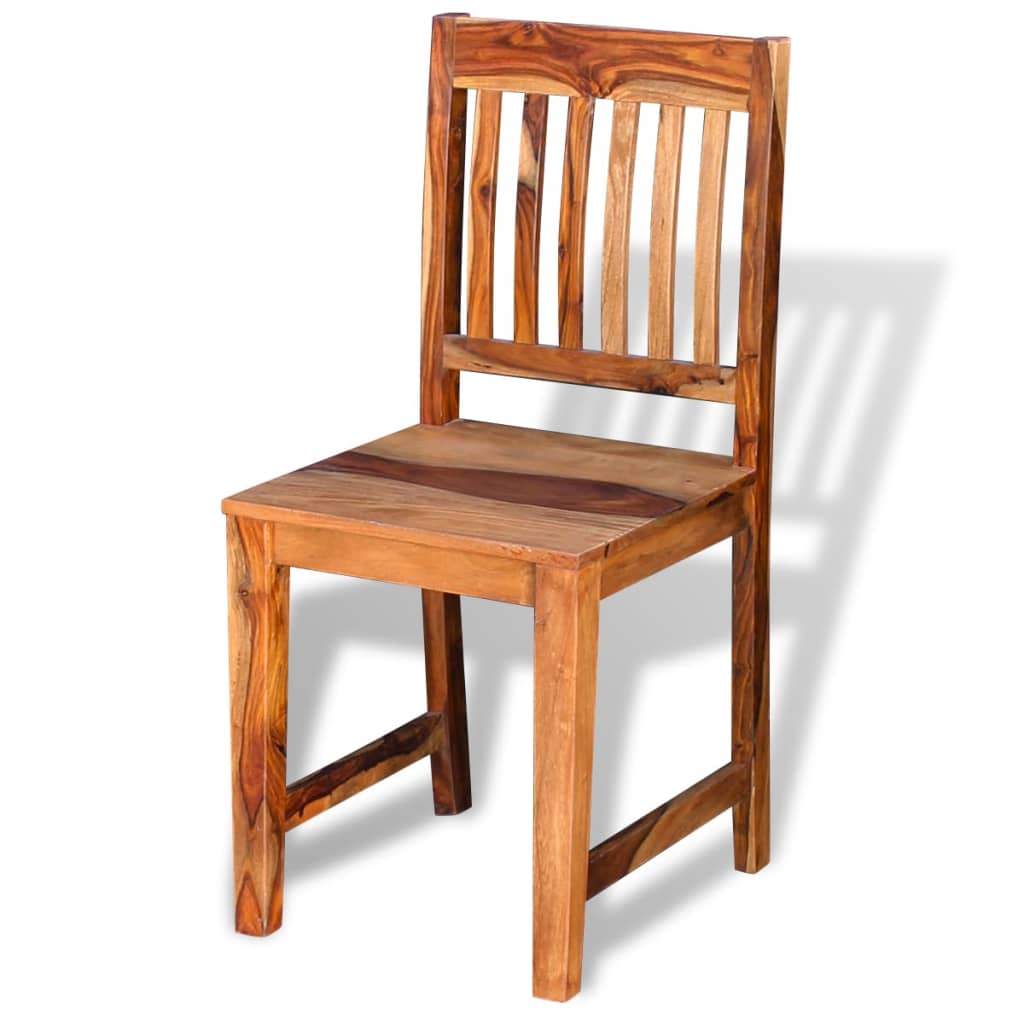 Dining Chairs 2 pcs Solid Sheesham Wood