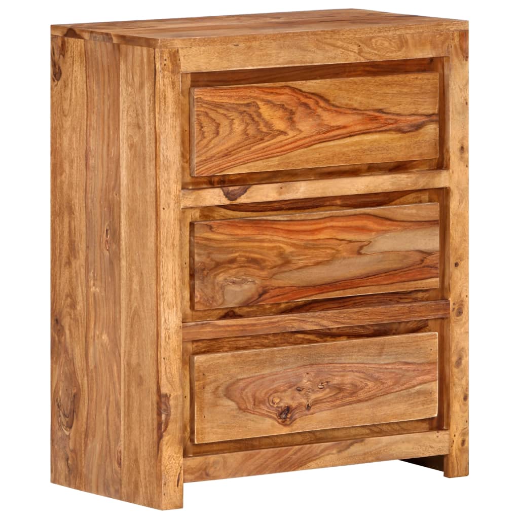 Drawer Cabinet 23.6"x13"x29.5" Solid Wood Acacia