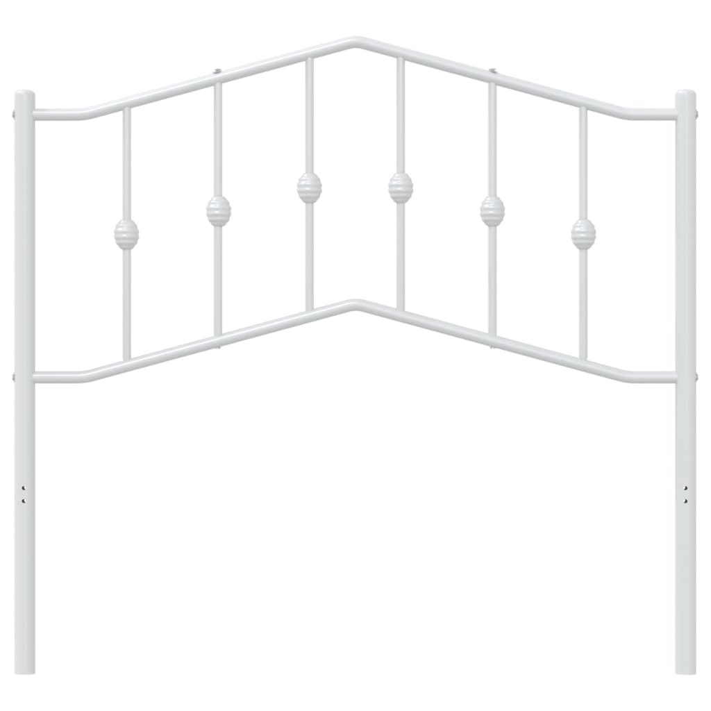 Metal Headboard White 39.4"