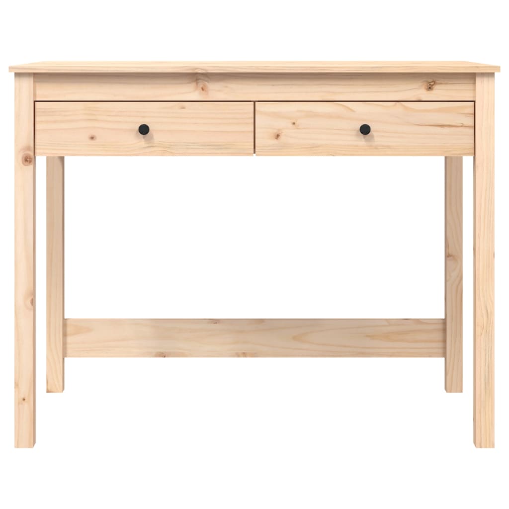 Desk with Drawers 39.4"x19.7"x30.7" Solid Wood Pine