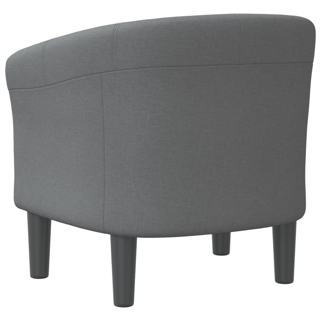 Tub Chair Dark Gray Fabric