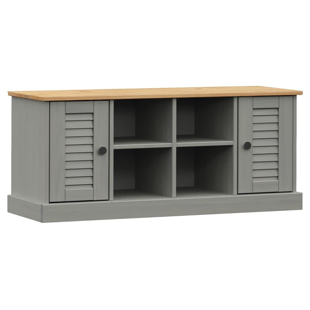 Shoe Bench VIGO Gray 41.7"x13.8"x17.7" Solid Wood Pine