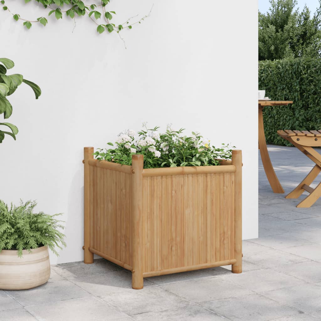 Planter 15.7"x15.7"x15.7" Bamboo