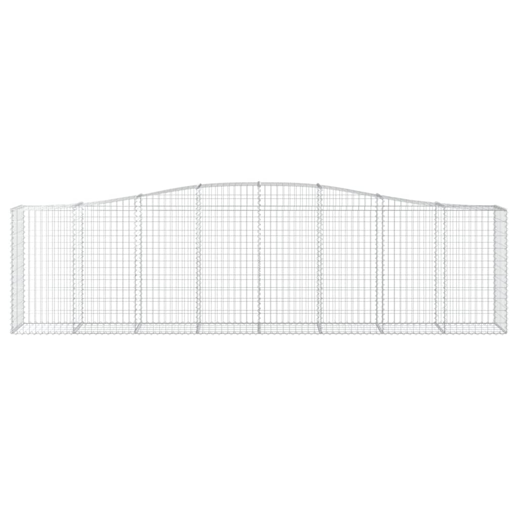 Arched Gabion Basket 157.5"x19.7"x39.4"/47.2" Galvanized Iron