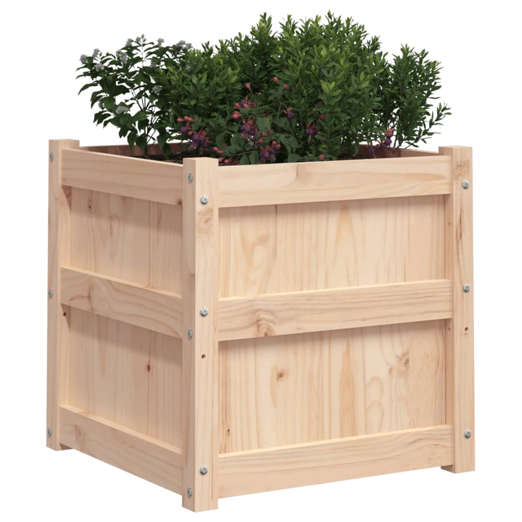 Garden Planters 2 pcs Solid Wood Pine