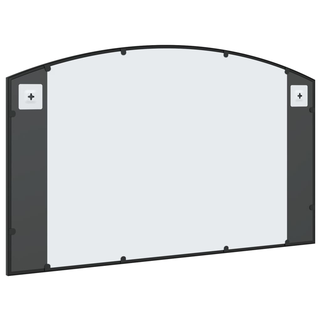 Wall Mirror Black 39.4"x23.6" Arch Iron