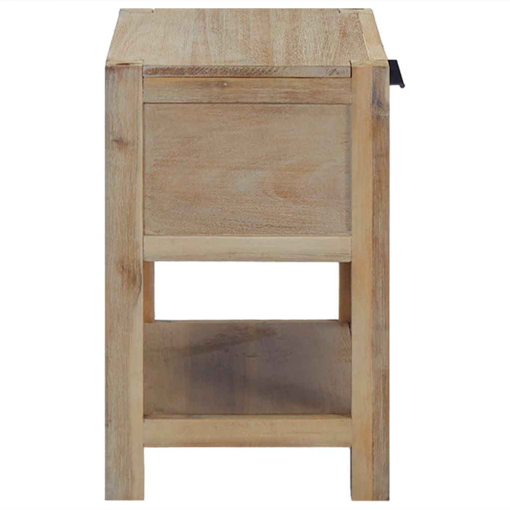 Nightstands with Drawers 2 pcs 15.7"x11.8"x18.9" Solid Acacia Wood