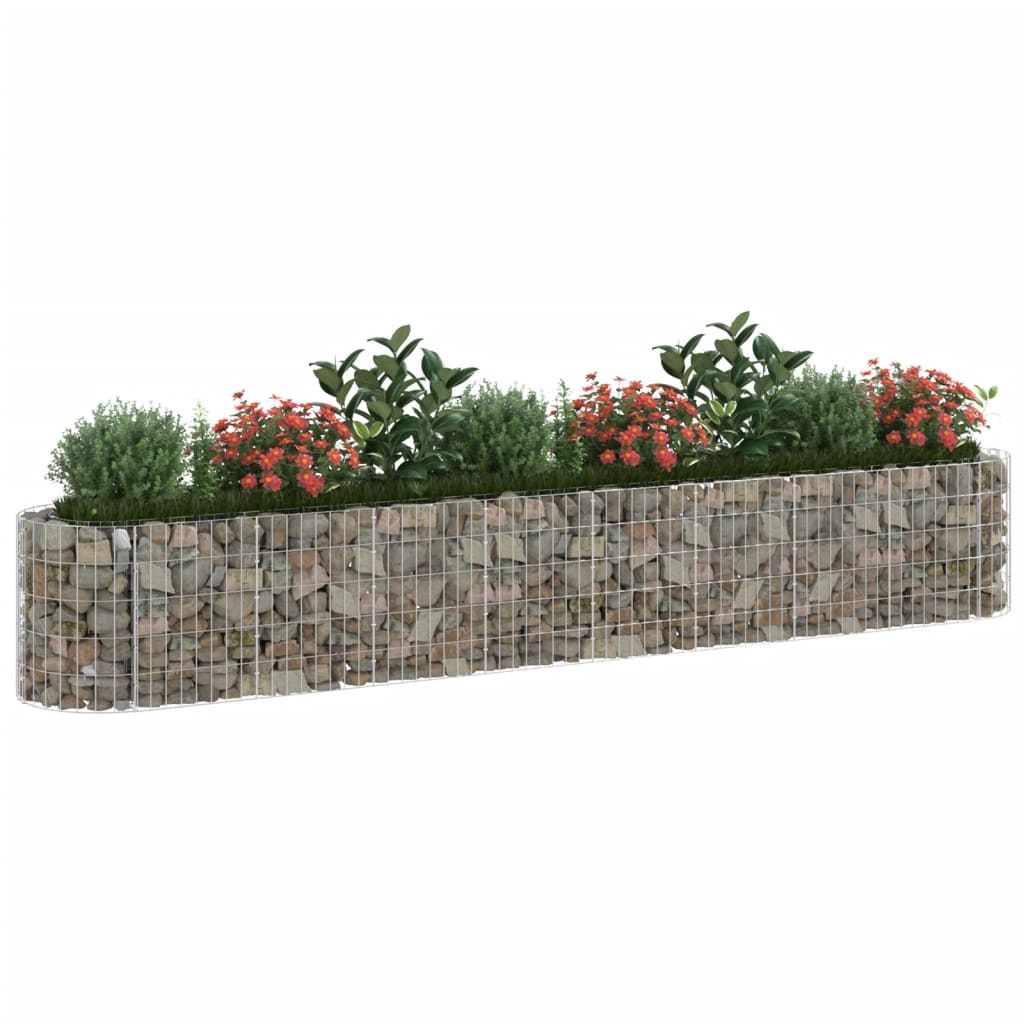 Gabion Raised Bed Galvanized Iron 129.9"x19.7"x19.7"