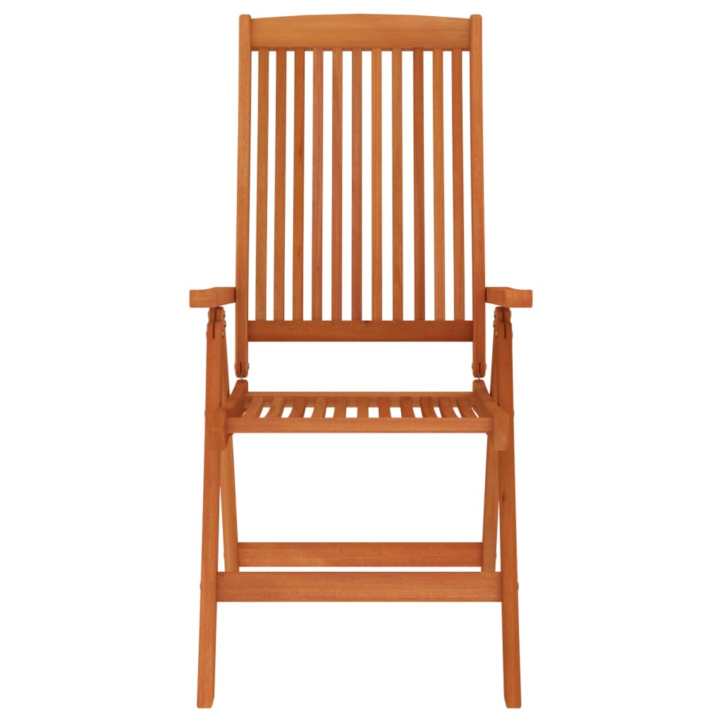 Folding Patio Chairs 6 pcs Solid Wood Eucalyptus