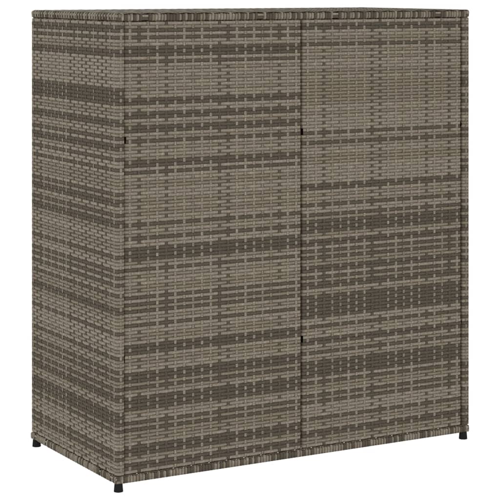 Patio Storage Cabinet Gray 41.3"x21.7"x44.5" Poly Rattan