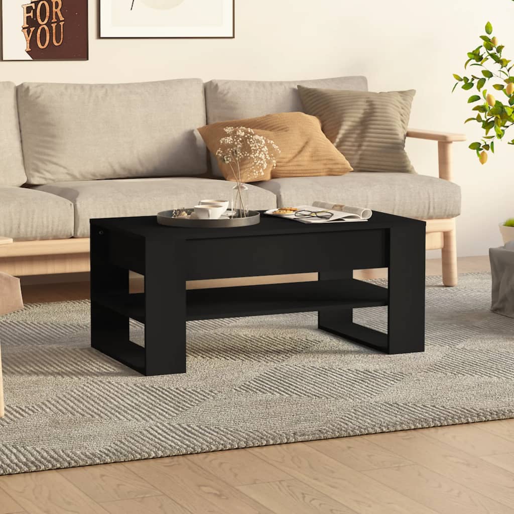 Coffee Table Brown Oak 40.2"x21.7"x17.7" Engineered Wood