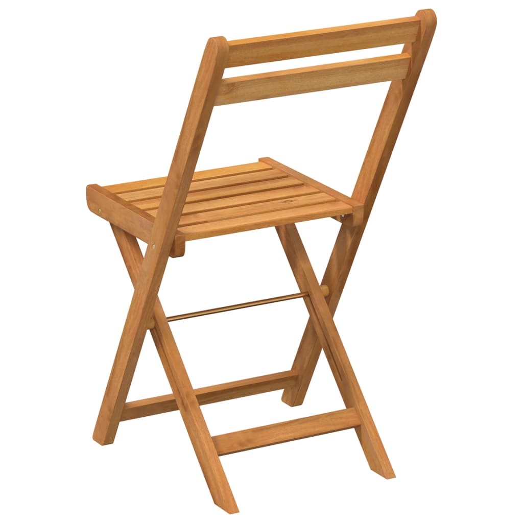 Folding Bistro Chairs 6 pcs Solid Wood Acacia