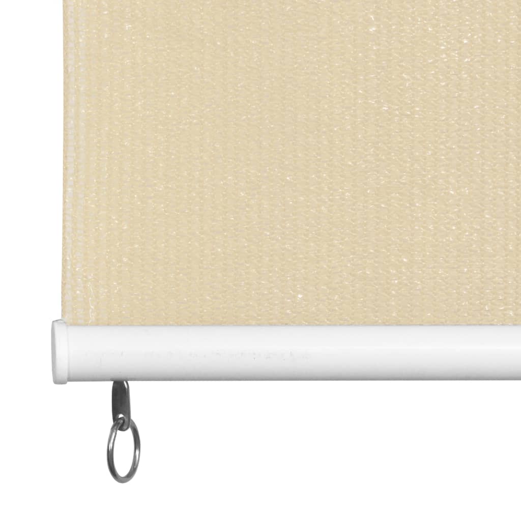 Outdoor Roller Blind Cream 31.5"x90.6" HDPE