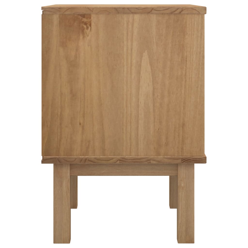 Bedside Cabinet OTTA 17.7"x15.4"x22.4" Solid Wood Pine