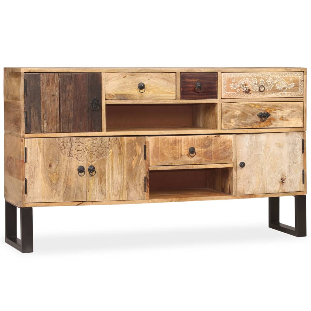 Sideboard Solid Mango Wood 55.1"x11.8"x31.5"