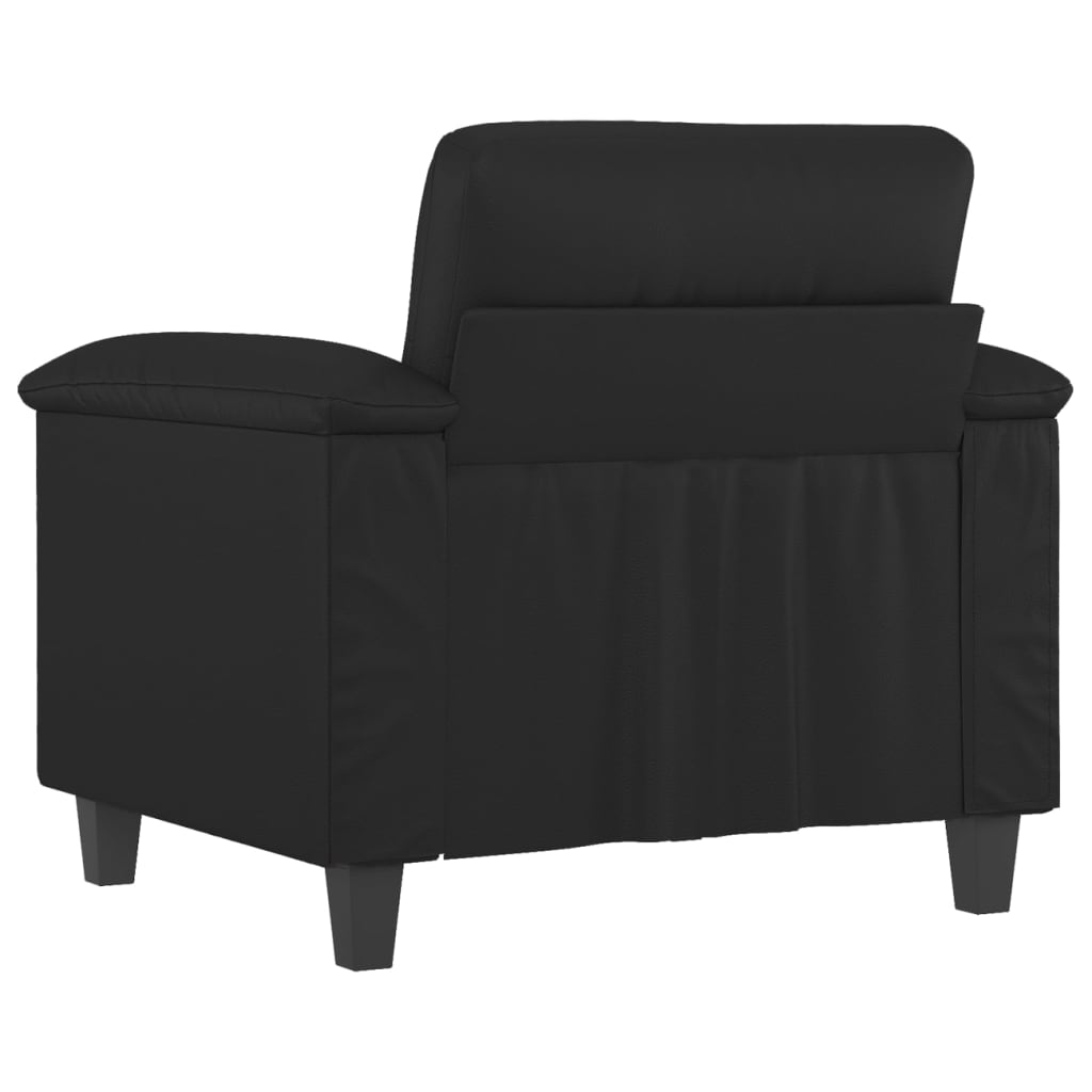 Sofa Chair Black 23.6" Faux Leather