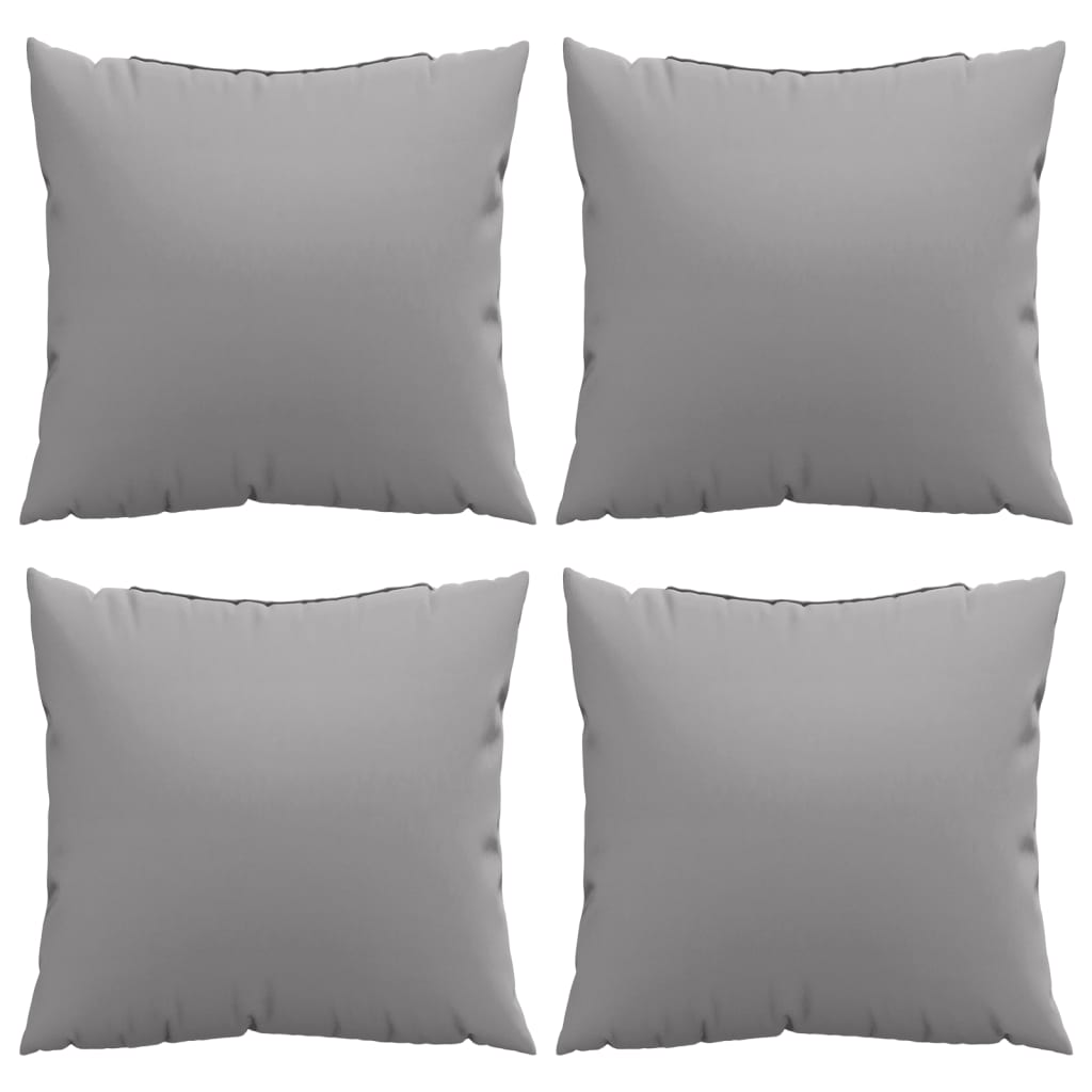 Throw Pillows 4 pcs Gray 15.7"x15.7" Fabric