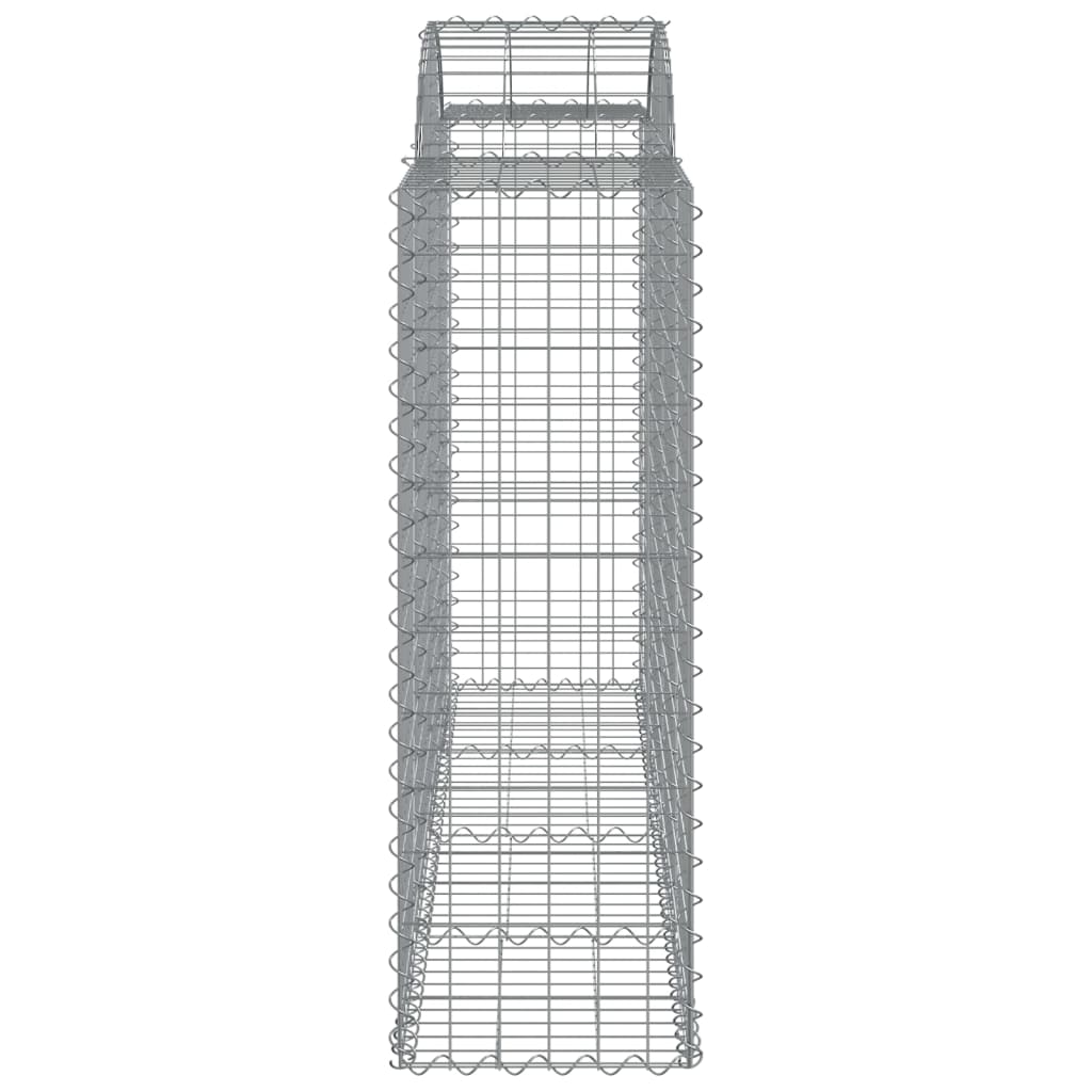 Arched Gabion Basket 78.7"x19.7"x47.2"/55.1" Galvanized Iron