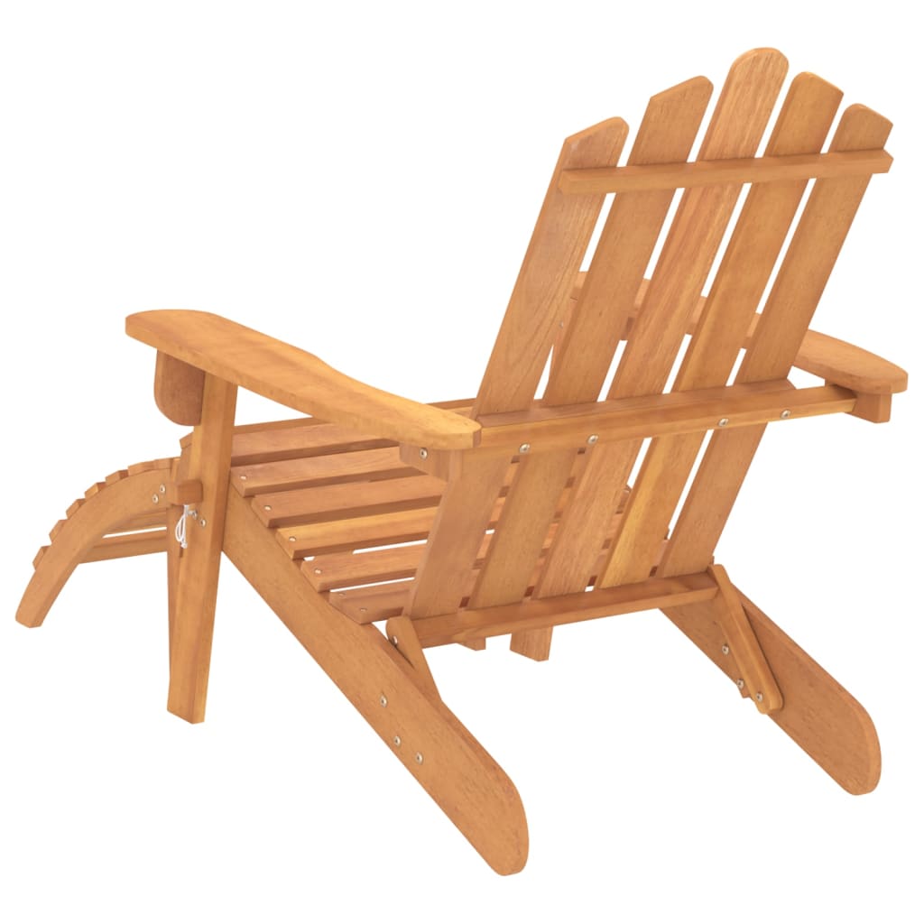 Patio Adirondack Chairs with Footrests 2 pcs Solid Wood Acacia